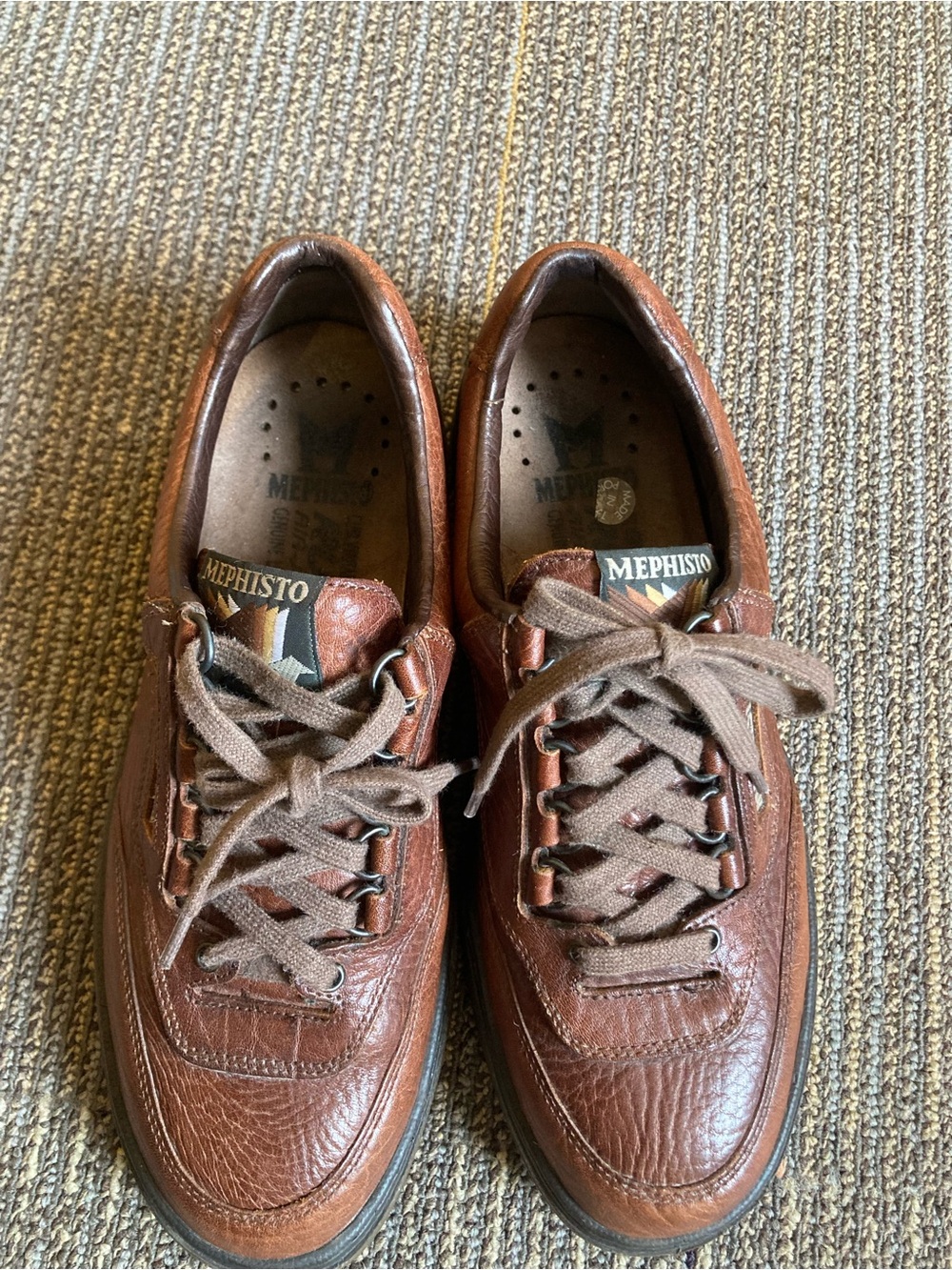 Mephisto Match Desert Brown Leather Sneakers - Picture 3 of 11